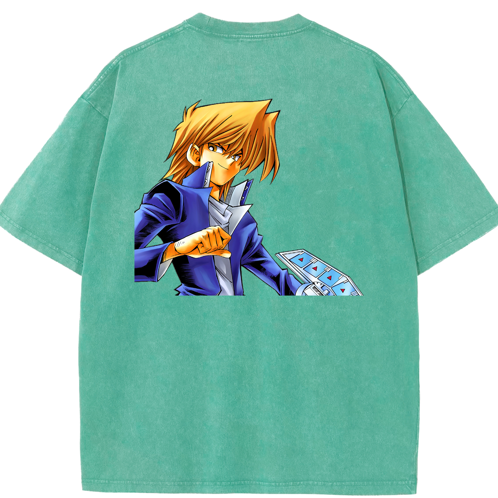 （画像用） 遊☆戯☆王 Yu-Gi-Oh! 綿100% ヴィンテージ風 半袖Tシャツ（背面プリント）